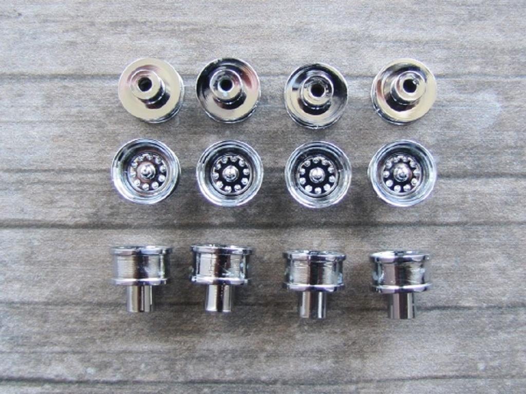 Tekno verchroomde supersingle velgen Tekno opleggers., Verzenden, Nieuw, Bus of Vrachtwagen, Tekno
