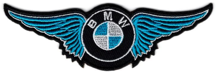 BMW Wings stoffen opstrijk patch embleem #8, Motoren, Accessoires | Overige, Nieuw, Ophalen of Verzenden