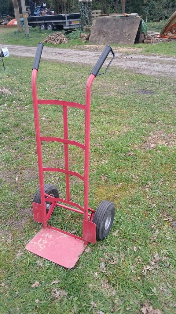 Steekwagen, 1 band lek, Ophalen