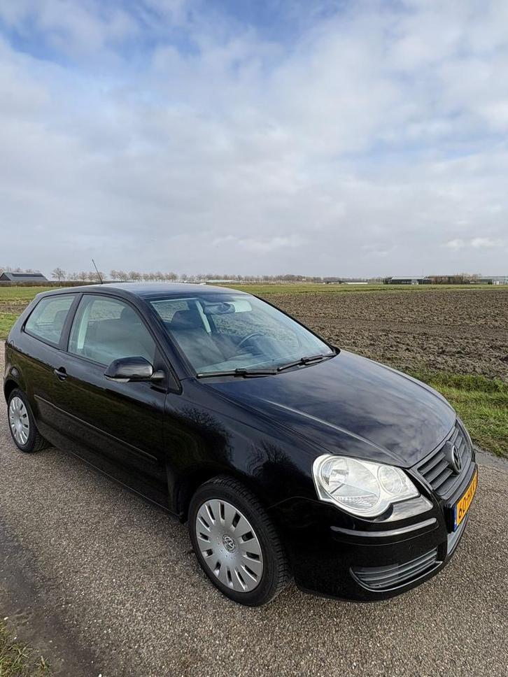Volkswagen Polo 1.4 16V 59KW 2009 Zwart, Auto's, Volkswagen, Particulier, Polo, Benzine, D, Hatchback, Handgeschakeld, Origineel Nederlands