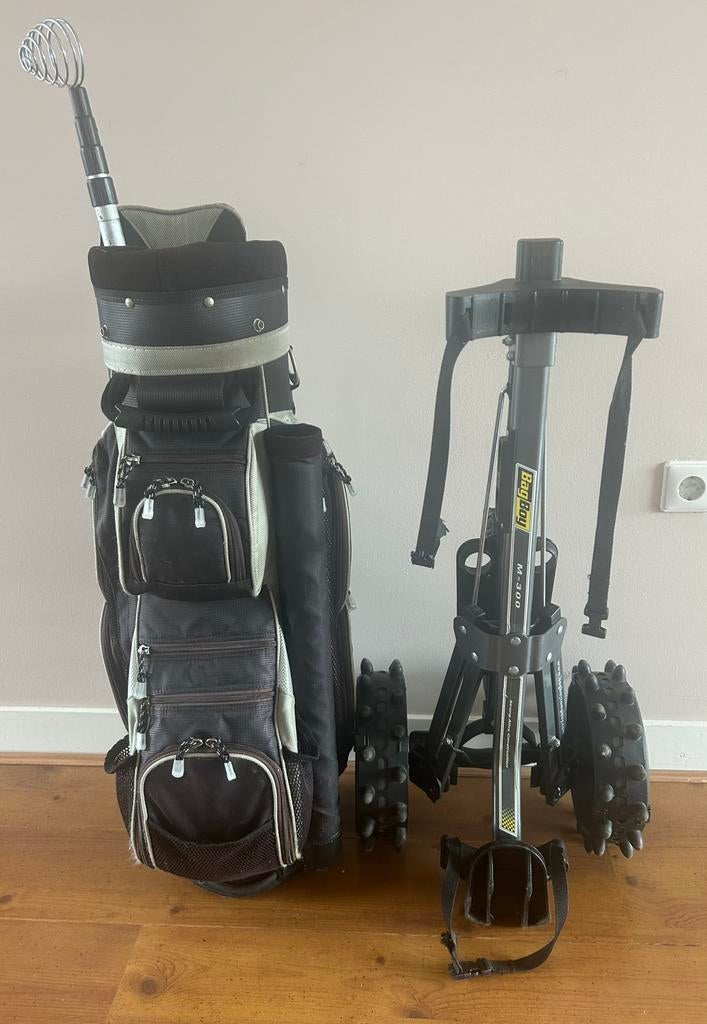 Bagboy golftas + trolley, Sport en Fitness, Golf, Ophalen, Gebruikt, Golfkar, Overige merken