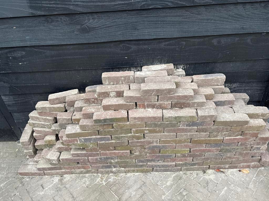 Gebruikte gebakken bakstenen voor tuin of bestrating, Doe-het-zelf en Verbouw, Metselstenen, Ophalen of Verzenden, Gebruikt, Bakstenen