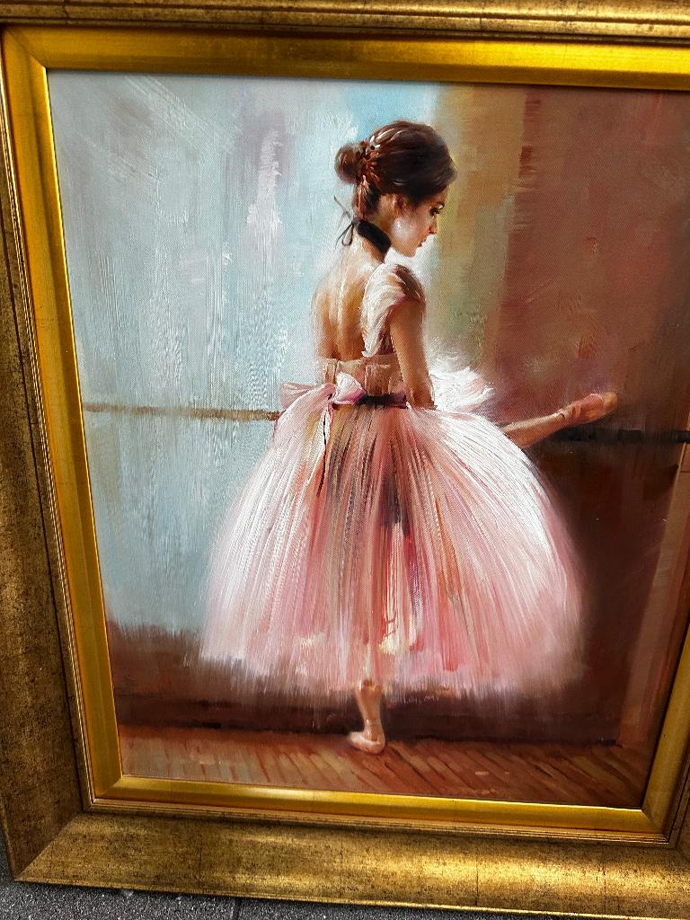 Prachtig schilderij zware kwaliteit, Ophalen of Verzenden, Zo goed als nieuw, Schilderij, 75 cm of meer