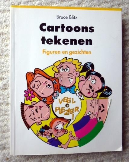 Cartoons tekenen - Figuren en gezichten, Ophalen of Verzenden, Gebruikt, Boek of Gids