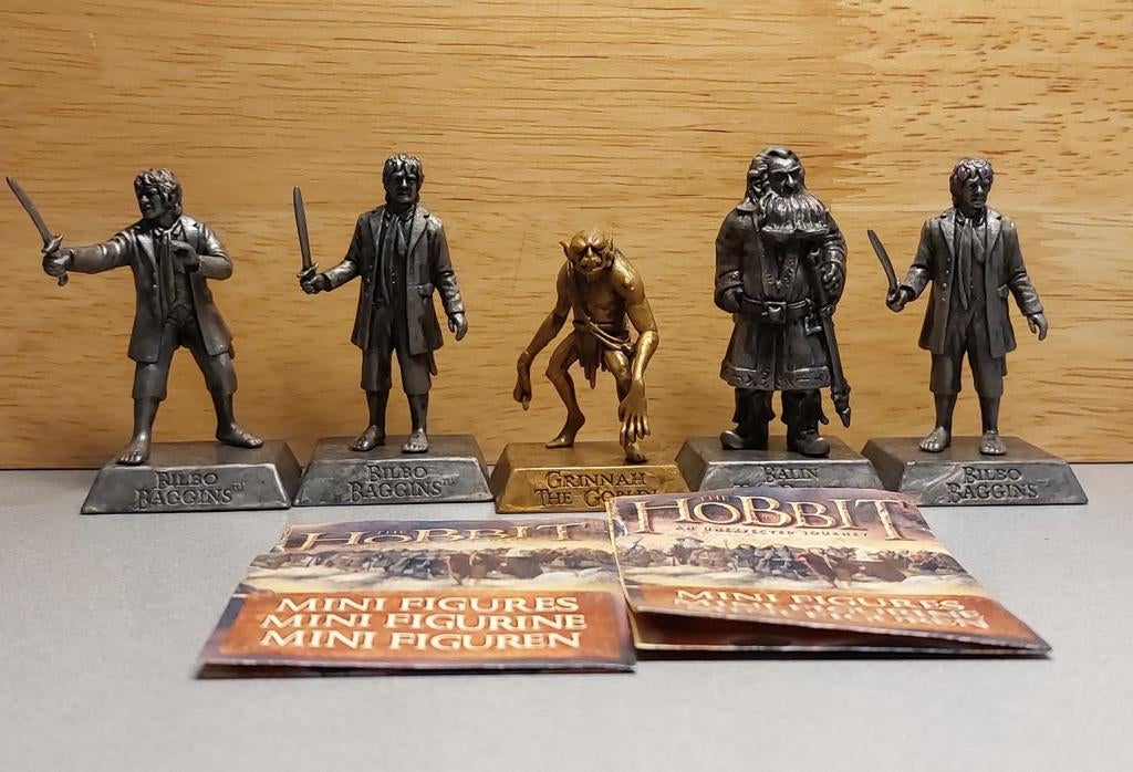 De Hobbit Mini Figuren Collectie - Bilbo, Balin, Grinnah, Verzamelen, Ophalen of Verzenden, Zo goed als nieuw