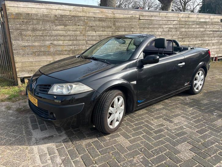 Cabrio Renault Mégane 1.6 16V Cabrio 2007 Zwart, Auto's, Renault, Particulier, Mégane, Benzine, C, Cabriolet, Handgeschakeld, Origineel Nederlands