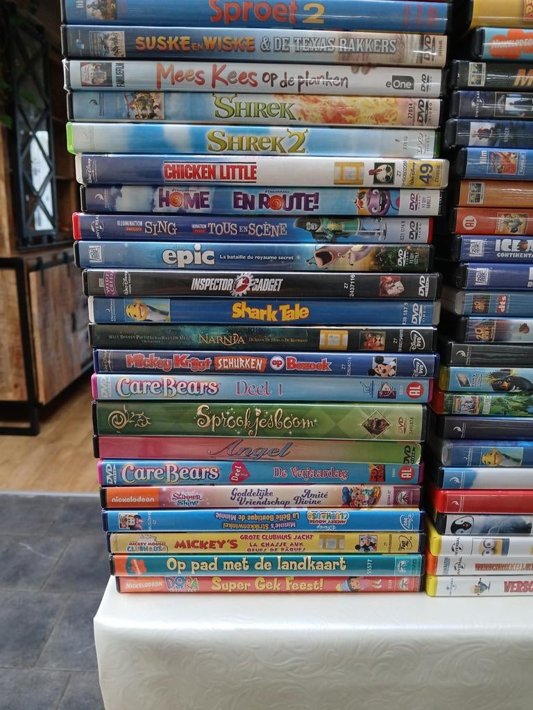 Grote verzameling originele kinder dvds., Alle leeftijden, Ophalen of Verzenden, Zo goed als nieuw