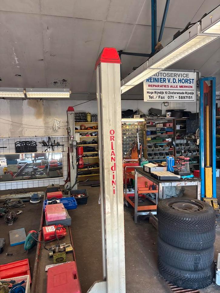 Orlandini 2-koloms hefbrug voor autogarage, Auto diversen, Autogereedschap, Gebruikt, Ophalen