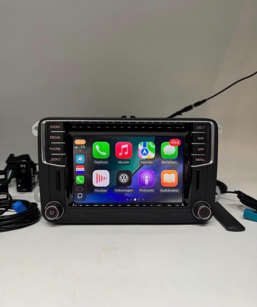 Volkswagen MIB STD2 PQ + NAV autoradio unit carplay, Auto diversen, Autoradio's, Ophalen of Verzenden, Gebruikt
