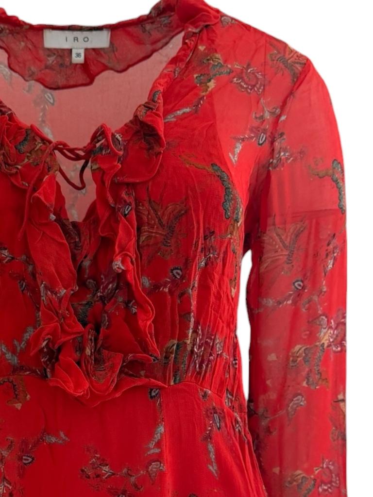 Iro jurk S, Verzenden, Zwart, Zo goed als nieuw, Boven de knie