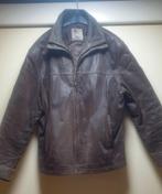 Bruine leren jas, Kleding | Heren, Maat 52/54 (L), Ophalen of Verzenden, Gedragen, Onbekend