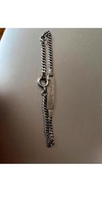 Oud zilveren kinder plaatarmbandje met de naam Nicolette, Ophalen of Verzenden, Zo goed als nieuw, Zilver