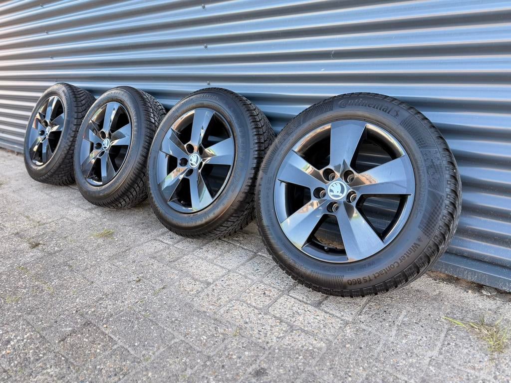 OEM Skoda Matone 15 inch 5x100 Fabia III Kombi Monte Carlo, Ophalen, 15 inch, Banden en Velgen, 185 mm