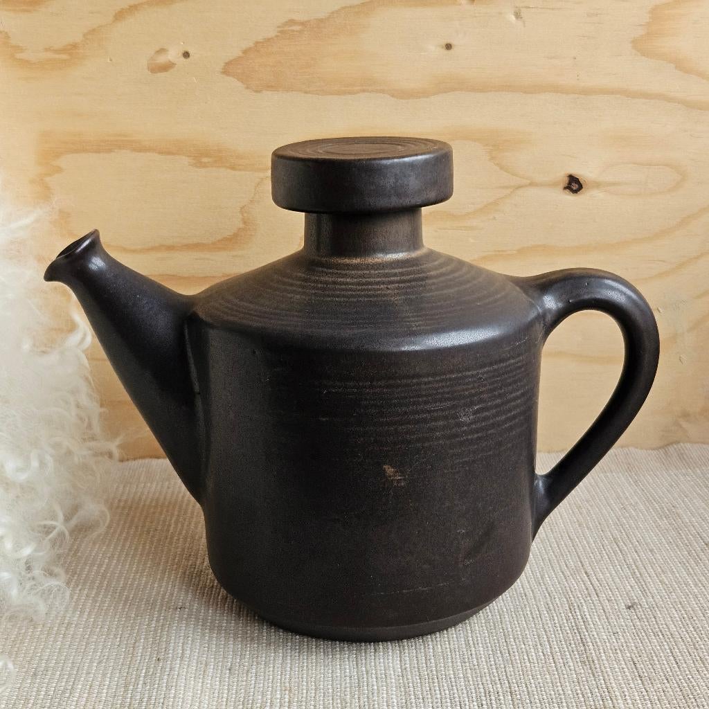 Zaalberg Stop koffiepot of theepot donkerbruin, Antiek en Kunst, Antiek | Servies los, Ophalen of Verzenden