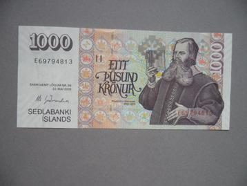 IJsland #59-6 [2001] / 1000 kronur UNC beschikbaar voor biedingen