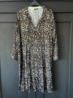 Frapp jurk maat 50 in panterprint., Kleding | Dames, Frapp, Zwart, Maat 46/48 (XL) of groter, Ophalen of Verzenden