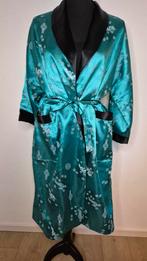 Kimono 2 zijdig turquoise zwart maat M L XL reversible, Ophalen of Verzenden, Zo goed als nieuw, Zwart, Onder de knie