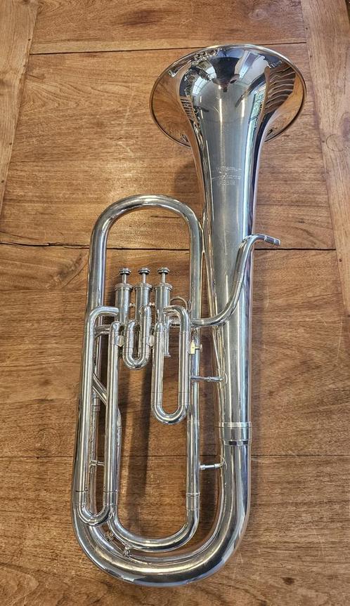 Willson Excelsior Bb Bariton verzilverd, Muziek en Instrumenten, Blaasinstrumenten | Overige, Gebruikt, Koperblazer, Ophalen