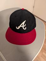 New Era Atlanta Braves 59FIFTY fitted pet met een zwart bove, New Era, One size fits all, Ophalen of Verzenden, Pet