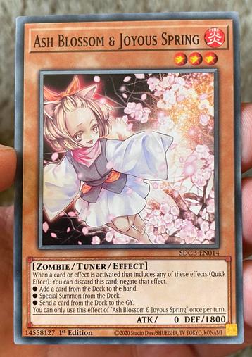 Yu-Gi-Oh! Ash Blossom & Joyous Spring SDCB 1st Ed ! beschikbaar voor biedingen