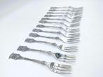 Set met 12 zilveren taartvorkjes, A. Mesker, Schoonhoven, Antiek en Kunst, Verzenden, Zilver
