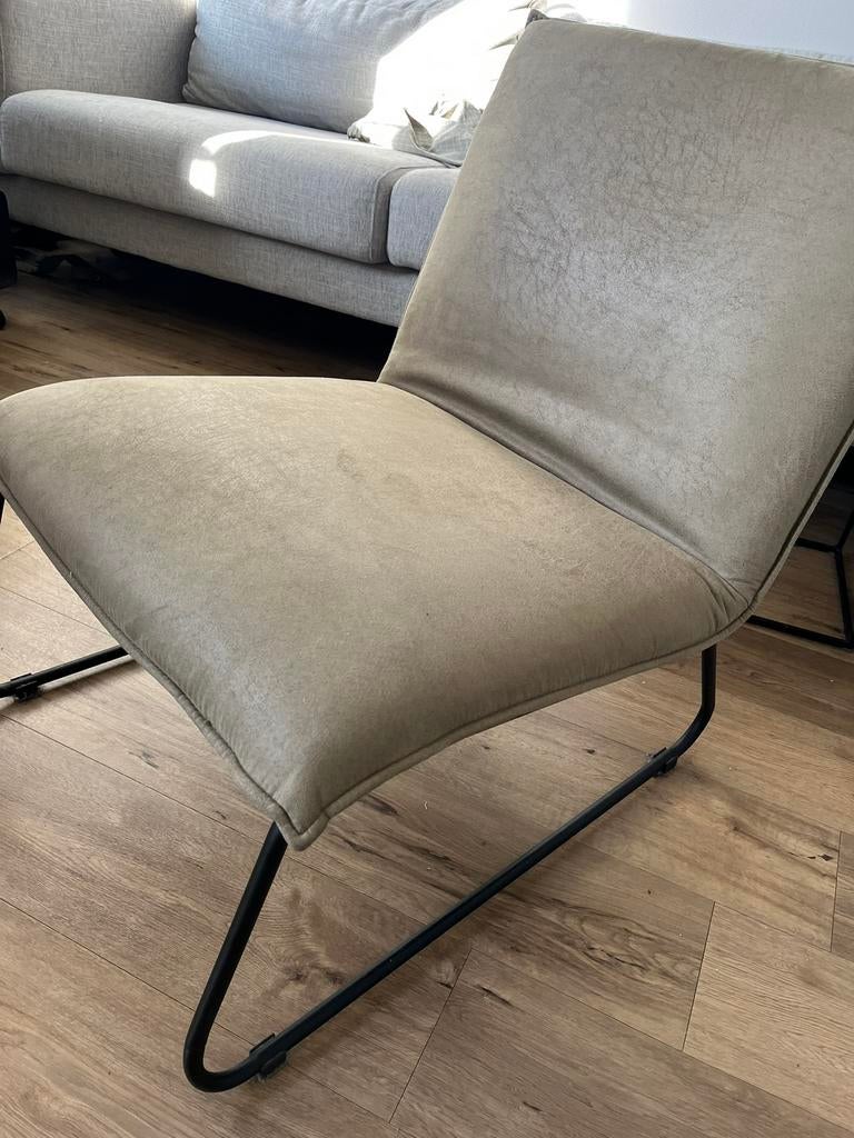 Industriele groene stoel, Ophalen, Minder dan 75 cm, Zo goed als nieuw, Stof