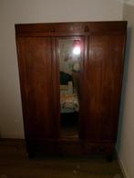 Art Deco / Amsterdamse School Vintage Kledingkast, Huis en Inrichting, Kasten | Kledingkasten, Ophalen, 100 tot 150 cm, 150 tot 200 cm