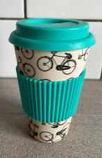 Fantastische coffee to go beker fiets bamboe bamboo, Ophalen of Verzenden, Zo goed als nieuw