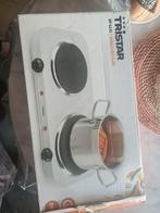 Tristar KP-6245 Dubbele Kookplaat - Nieuw in doos, Witgoed en Apparatuur, Kookplaten, Nieuw, 3 kookzones of minder, Ophalen of Verzenden