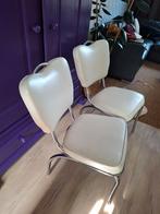 Set van 2 Bel Air Retro Eetkamerstoelen, Huis en Inrichting, Stoelen, Ophalen, Gebruikt, Twee, Wit