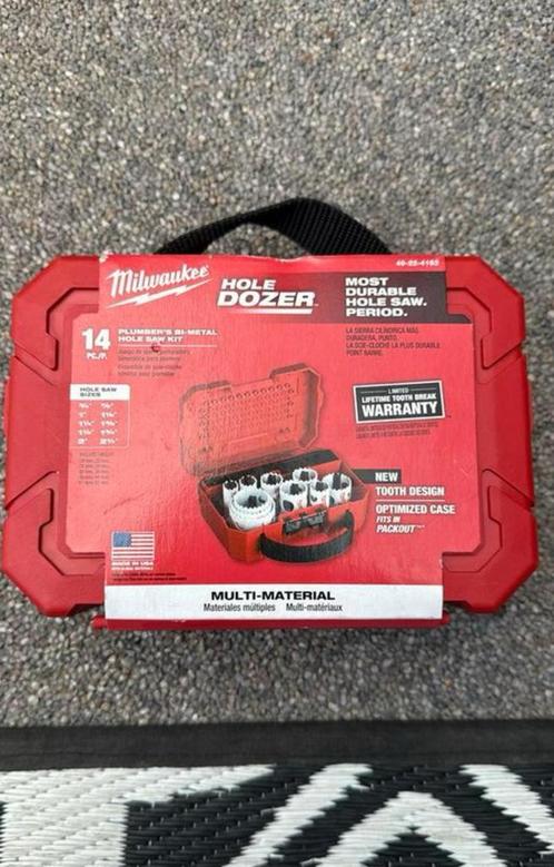 Milwaukee hole dozer gatzagenset 49224152, Auto diversen, Autogereedschap, Nieuw, Ophalen of Verzenden