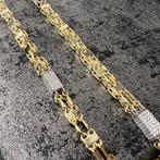 14k gouden ketting magnum schakel massief 70 cm, Ophalen of Verzenden, Zo goed als nieuw, Goud