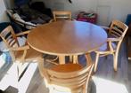 Ronde tafel met vier stoelen, Ophalen, Gebruikt, Rond, Vier personen