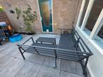 Lounge dining set met voetbankje, Tuin en Terras, Tuinbanken, Ophalen of Verzenden, Zo goed als nieuw, Aluminium