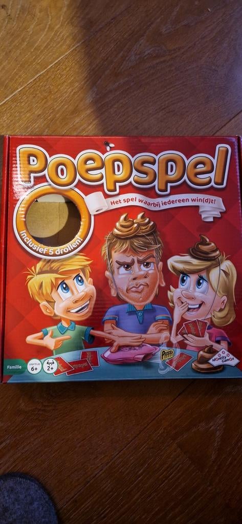 Poepspel - Hilarisch familiespel!, Ophalen of Verzenden, Zo goed als nieuw, Identity Games