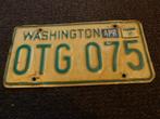 Kentekenplaat licenseplate Washington 4 USA, Auto's, Gebruikt, Verzenden