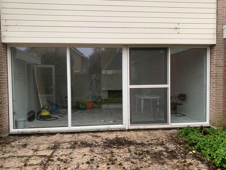 3 kunststof kozijnen met HR++ beglazing, Doe-het-zelf en Verbouw, Kozijnen en Schuifpuien, Gebruikt, Raamkozijn, Kunststof, 225 cm of meer