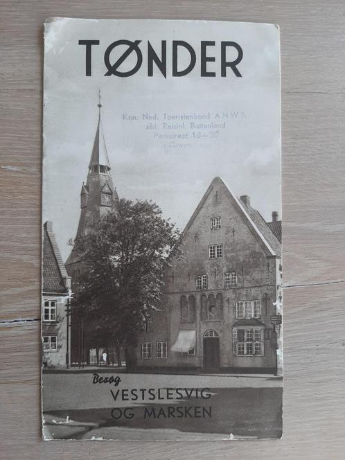 oud folderboekje Tonder (denemarken) met 2x plattegrond 1939, Boeken, Catalogussen en Folders, Gelezen, Folder, Ophalen of Verzenden