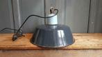 Vintage industriële Emaille hanglampen 40cm Navy blauw, Ophalen of Verzenden, Gebruikt, Glas, Minder dan 50 cm