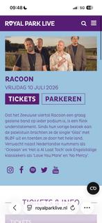 2 tickets racoon, Tickets en Kaartjes, Twee personen, Juli