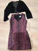 Dierenprint jurkje met bolero maat 34, Kleding | Dames, Ophalen of Verzenden, Zo goed als nieuw, Maat 34 (XS) of kleiner, Carnaval