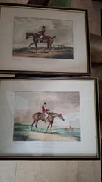 paarden Henry Alken gravure handpainted, Antiek en Kunst, Kunst | Etsen en Gravures, Verzenden