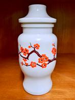 Vintage  opaline  apothekerspot jaren 70 oranje