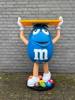 Grote M&M's Display Figuur Blauw Zeldzaam !, Ophalen, Reclamebord, Gebruikt, .