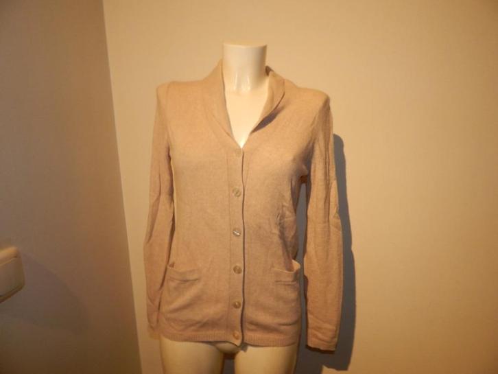 Royal Cashmere heerlijk zacht vest 100% cashmere 36/38, Kleding | Dames, Truien en Vesten, Zo goed als nieuw, Maat 36 (S), Beige