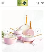 Greenpan padova blush pink 10-delige set, Huis en Inrichting, Keuken | Potten en Pannen, Ophalen, Nieuw, Pannenset, Rvs