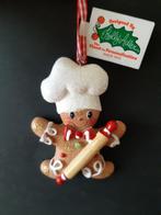 Donut Nutcracker met groene voet kerstornament, Verzenden, Nieuw