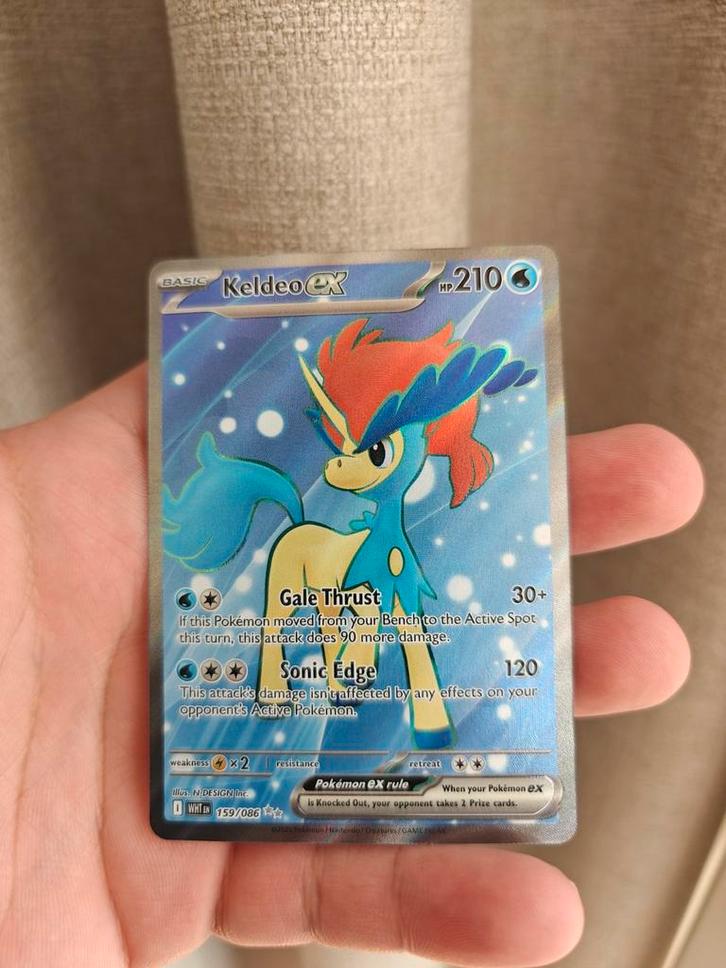 Keldeo EX - White Flare - Foil Pokémon Kaart, Hobby en Vrije tijd, Verzamelkaartspellen | Pokémon, Zo goed als nieuw, Losse kaart