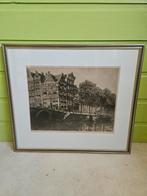tekening van de Brouwersgracht, Antiek en Kunst, Ophalen