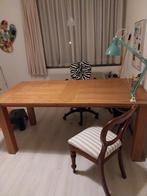 Stevige, massief teakhouten tafel., Ophalen, Gebruikt, Teakhout, 50 tot 100 cm